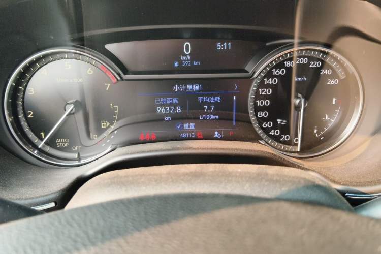 Used Cadillac CT5 2020 Revised Version 28T Fashion Edition Odometer Close Up