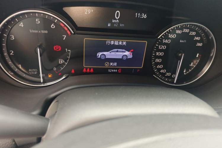 Used Cadillac CT5 2020 Revised Version 28T Luxury Edition Odometer Close Up