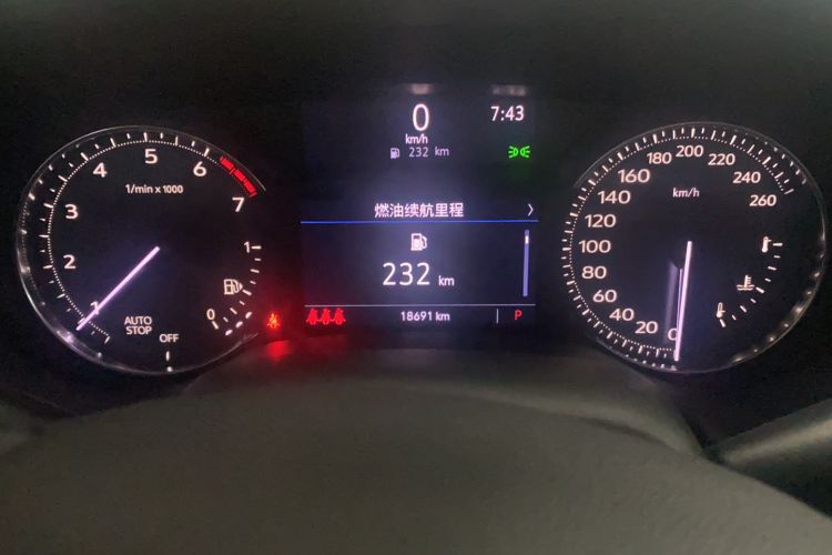 Used Cadillac CT5 2020 28T Luxury Version Odometer Close Up