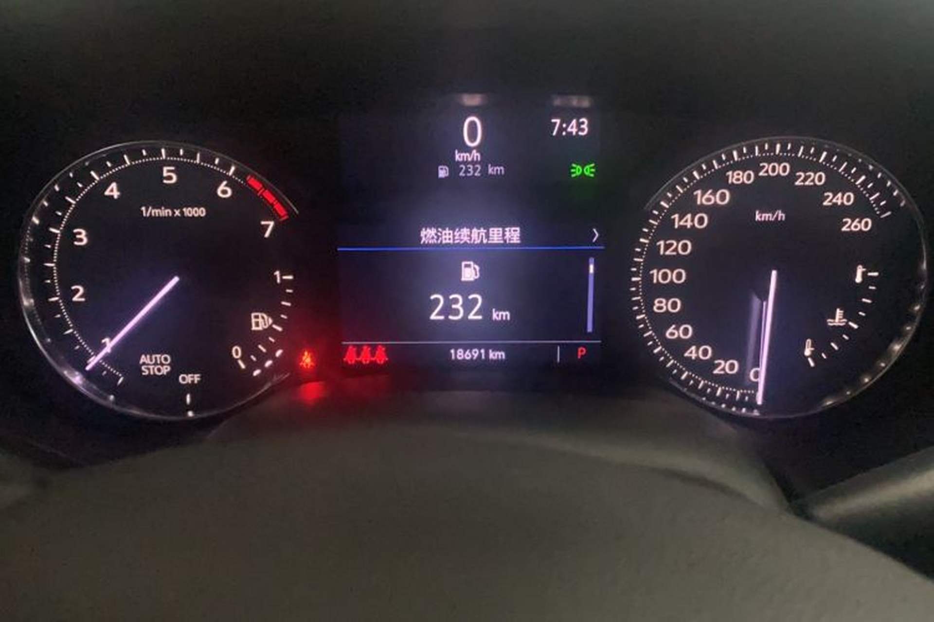 Used Cadillac CT5 2020 28T Luxury Version Odometer Close Up