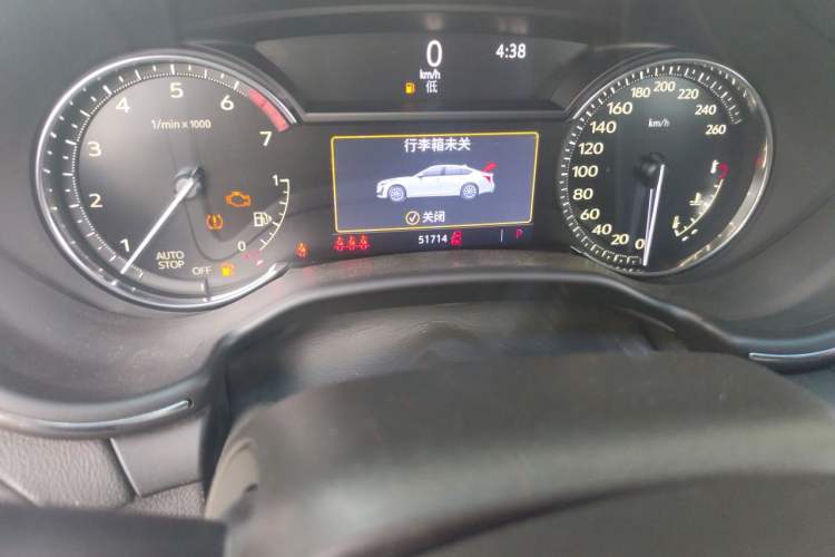 Used Cadillac CT5 2020 28T Luxury Version Odometer Close Up