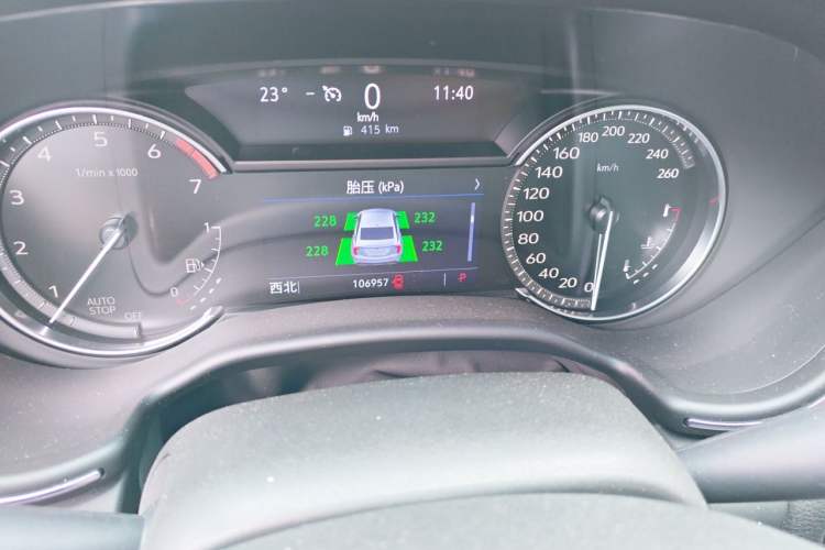 Used Cadillac CT5 2020 Revised Version 28T Luxury Edition Odometer Close Up