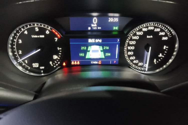 Used Cadillac CT5 2020 28T Luxury Version Odometer Close Up