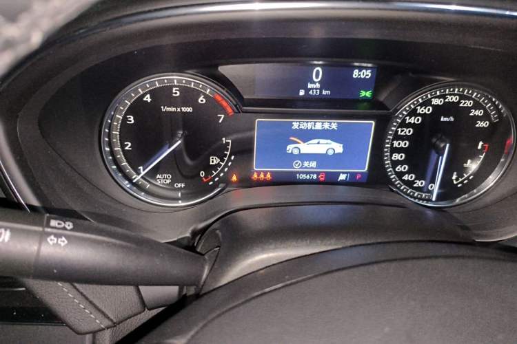 Used Cadillac CT5 2020 Revised Version 28T Luxury Edition Odometer Close Up