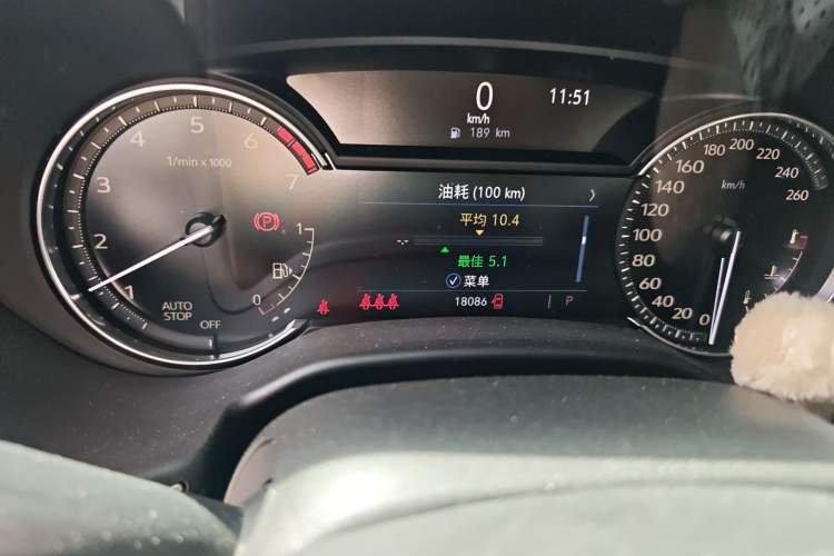 Used Cadillac CT5 2020 Revised Version 28T Fashion Edition Odometer Close Up