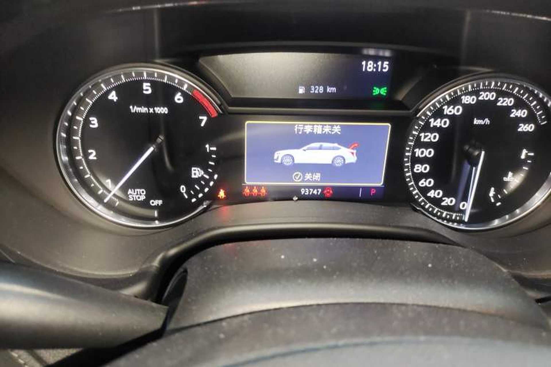 Used Cadillac CT5 2020 28T Stylish Sporty Version Odometer Close Up