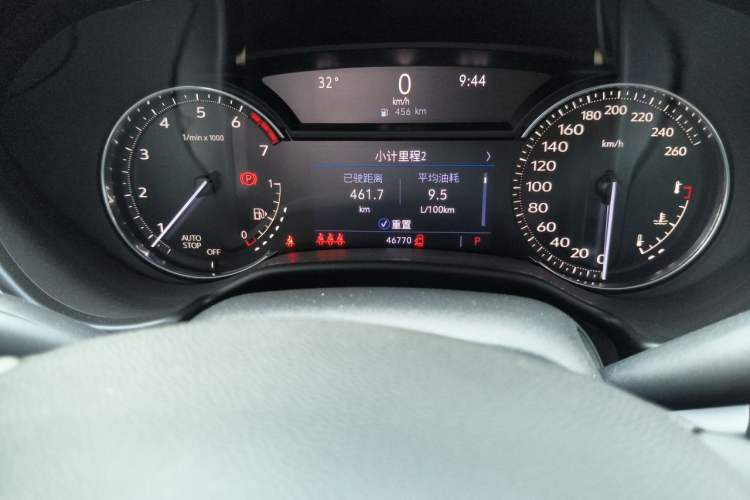 Used Cadillac CT5 2021 Revised 28T Luxury Version Odometer Close Up