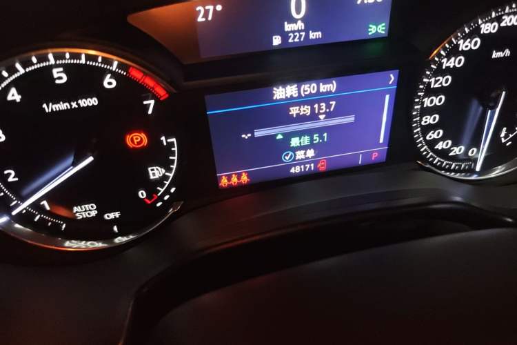 Used Cadillac CT5 2021 Revised 28T Luxury Version Odometer Close Up