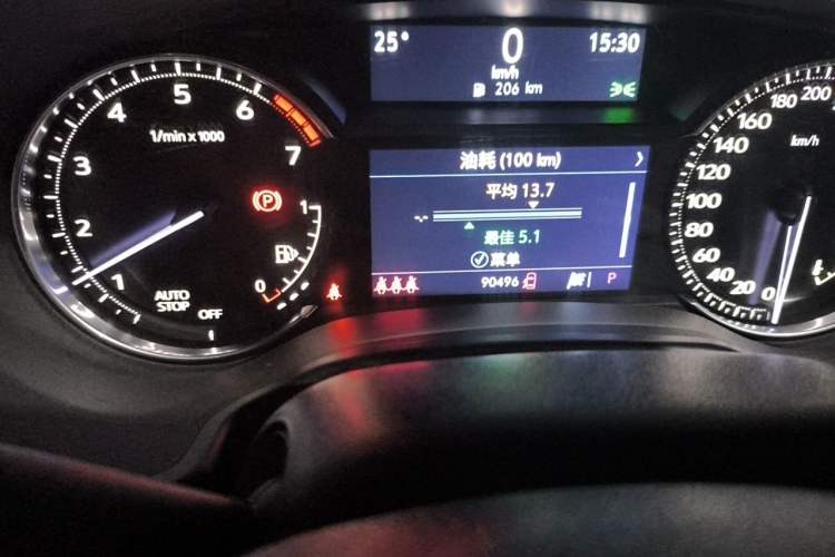 Used Cadillac CT5 2021 28T Luxury Model Odometer Close Up