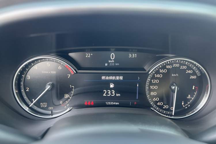 Used Cadillac CT5 2021 28T Luxury Model Odometer Close Up