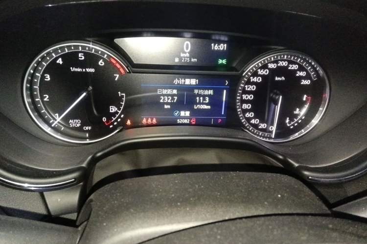 Used Cadillac CT5 2021 28T Luxury Model Odometer Close Up