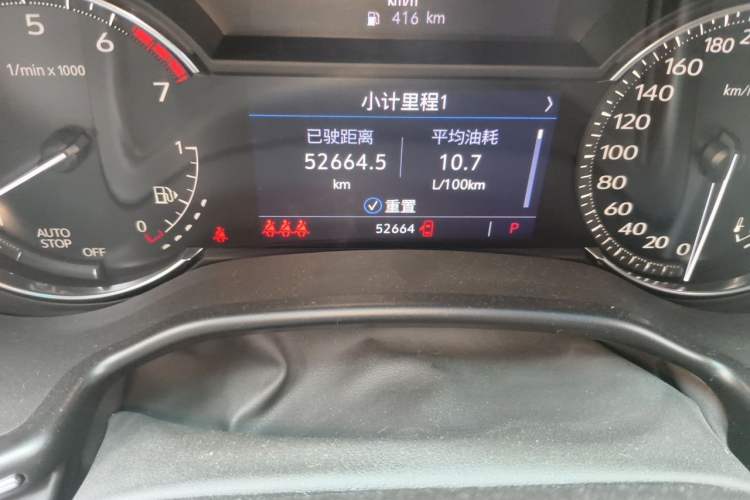 Used Cadillac CT5 2021 Revised 28T Luxury Version Odometer Close Up