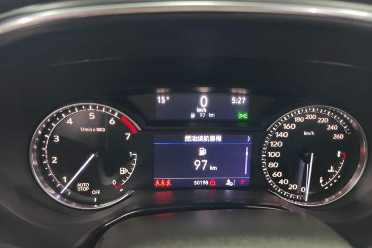 Used Cadillac CT5 2021 28T Luxury Model Odometer Close Up