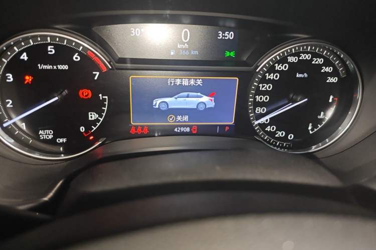 Used Cadillac CT5 2021 28T Advanced Sport Model Odometer Close Up