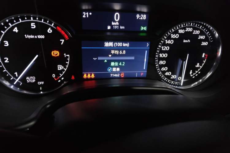 Used Cadillac CT5 2021 Revised 28T Luxury Version Odometer Close Up