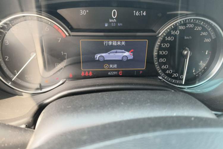 Used Cadillac CT5 2021 28T Luxury Model Odometer Close Up