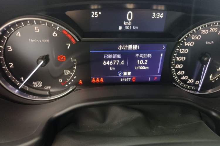 Used Cadillac CT5 2021 28T Luxury Model Odometer Close Up