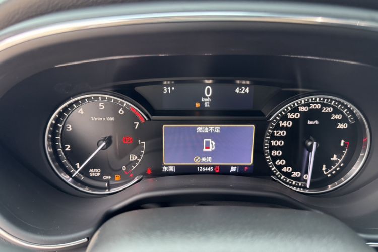 Used Cadillac CT5 2021 28T Luxury Model Odometer Close Up