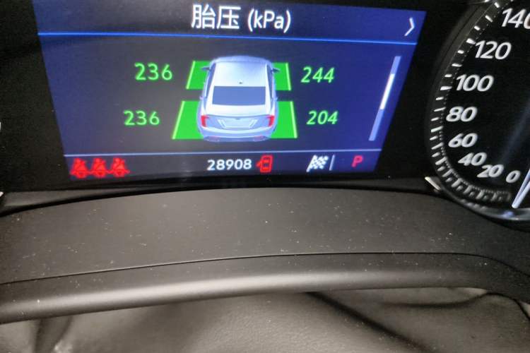 Used Cadillac CT5 2021 28T Luxury Model Odometer Close Up