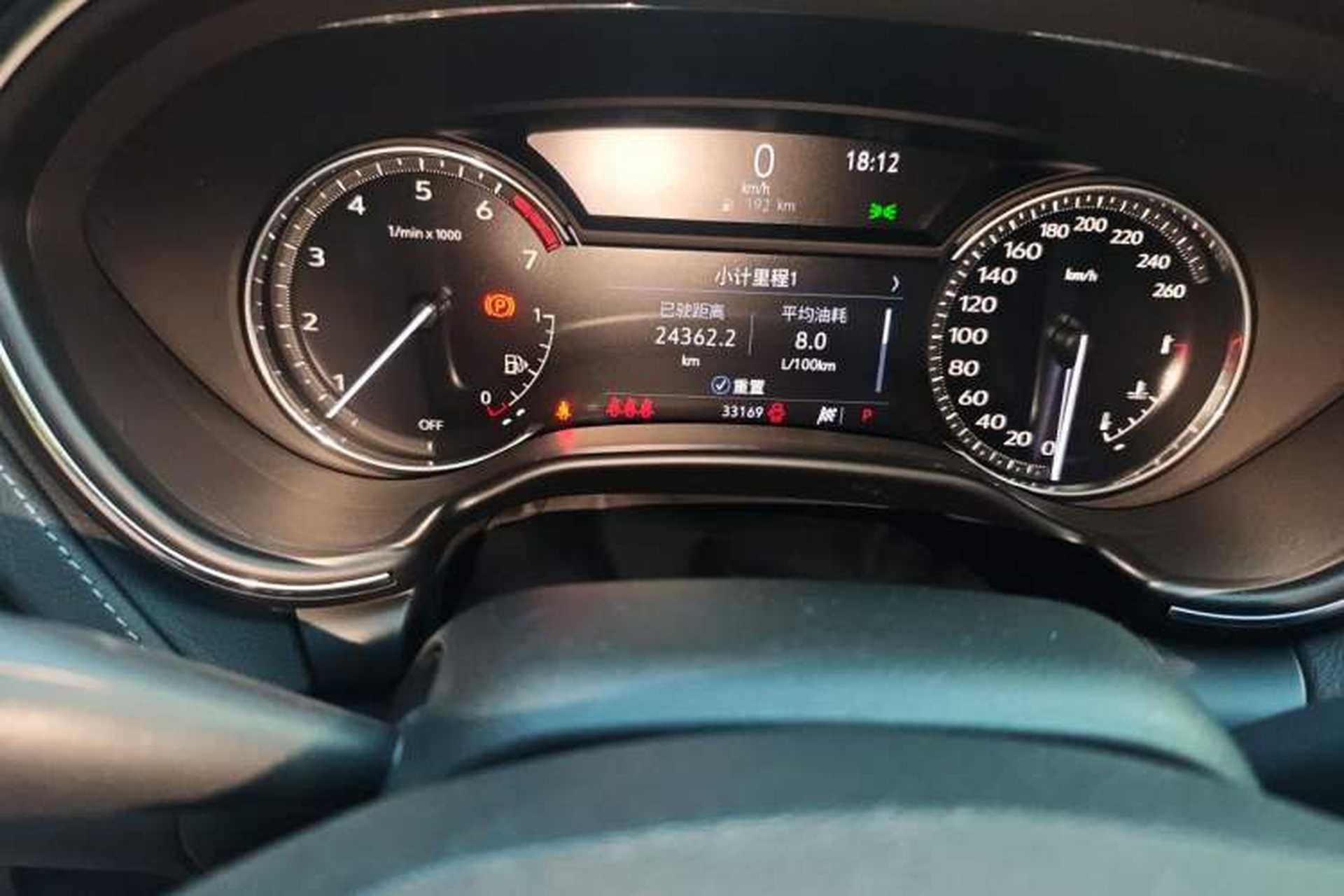 Used Cadillac CT5 2022 28T Luxury Version (Standard Edition) Odometer Close Up