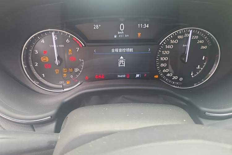 Used Cadillac CT5 2022 28T Luxury Version (Standard Edition) Odometer Close Up