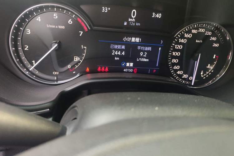 Used Cadillac CT5 2022 28T Luxury Version (Standard Edition) Odometer Close Up