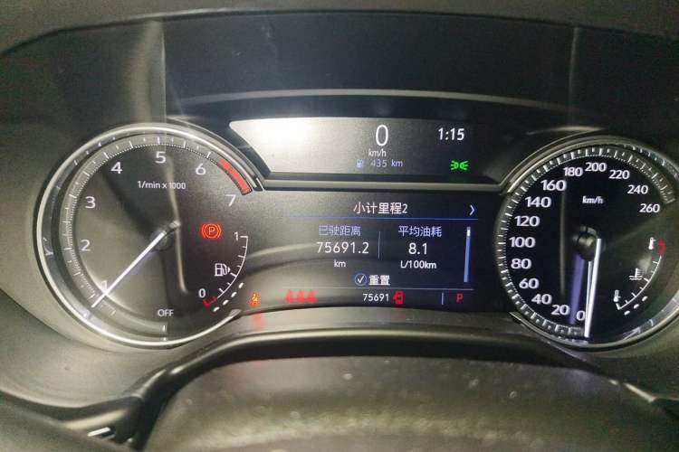 Used Cadillac CT5 2022 28T Luxury Version (Standard Edition) Odometer Close Up