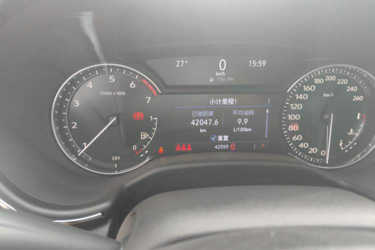 Used Cadillac CT5 2022 28T Fashion Edition Odometer Close Up