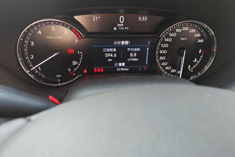 Used Cadillac CT5 2022 28T Luxury Version (Standard Edition) Odometer Close Up
