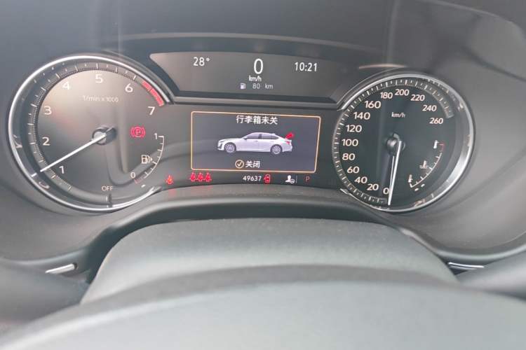 Used Cadillac CT5 2022 28T Luxury Version (Standard Edition) Odometer Close Up