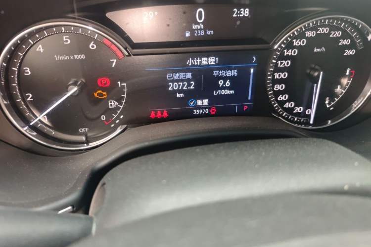 Used Cadillac CT5 2022 28T Luxury Version (Standard Edition) Odometer Close Up