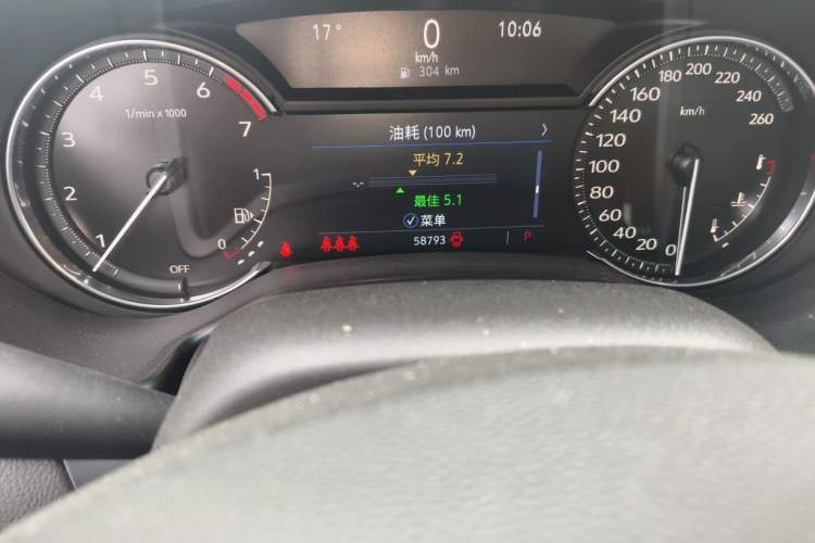 Used Cadillac CT5 2022 28T Luxury Version (Standard Edition) Odometer Close Up