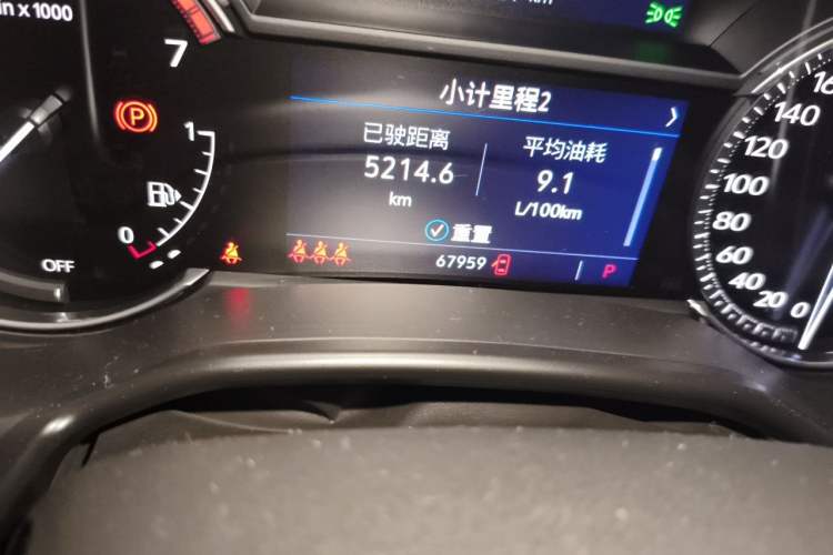 Used Cadillac CT5 2022 28T Luxury Version (Standard Edition) Odometer Close Up