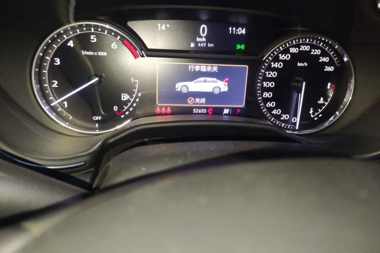 Used Cadillac CT5 2022 28T Luxury Edition Odometer Close Up