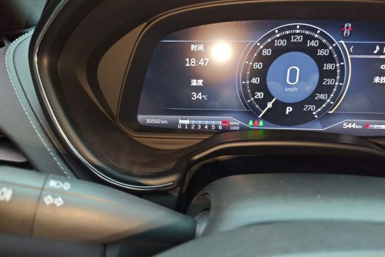 Used Cadillac CT5 2023 28T Prestige Model Odometer Close Up