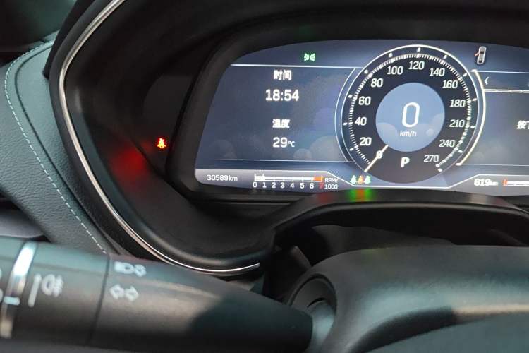 Used Cadillac CT5 2023 28T Prestige Model Odometer Close Up