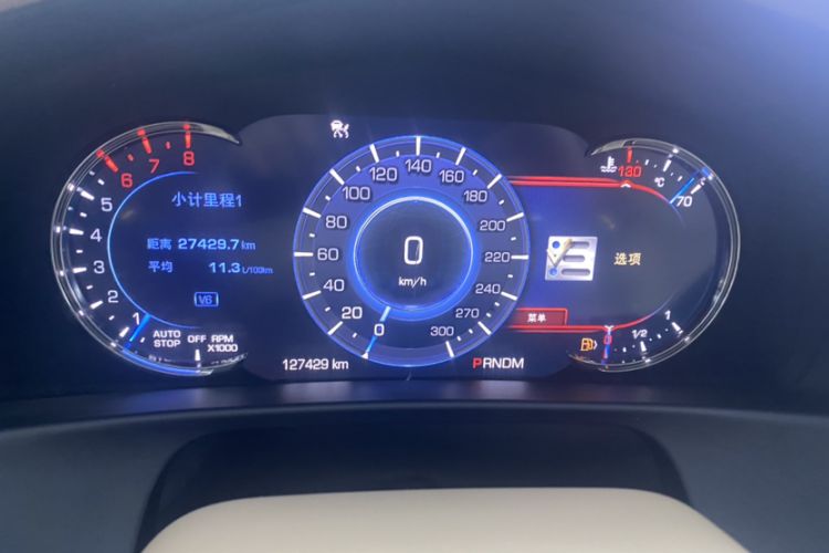 Used Cadillac CT6 2016 40T Platinum Edition Odometer Close Up