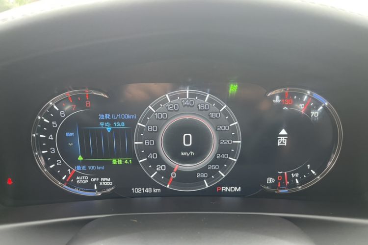 Used Cadillac CT6 2016 28T Luxury Model Odometer Close Up