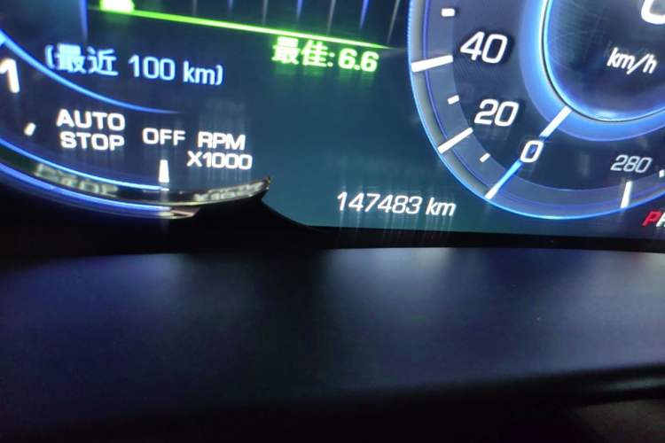 Used Cadillac CT6 2016 28T Leading Model Odometer Close Up
