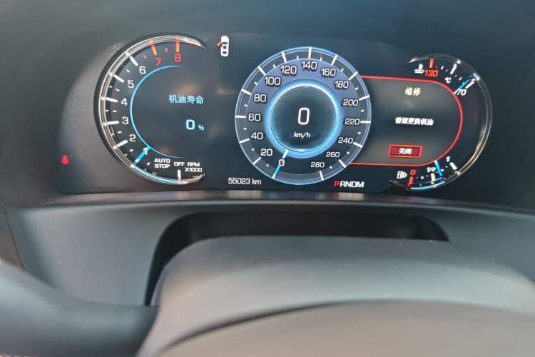 Used Cadillac CT6 2017 28T Elite Model Odometer Close Up