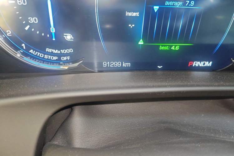 Used Cadillac CT6 2017 28T Luxury Model Odometer Close Up