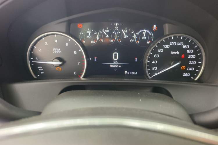 Used Cadillac CT6 2017 28T Elite Model Odometer Close Up