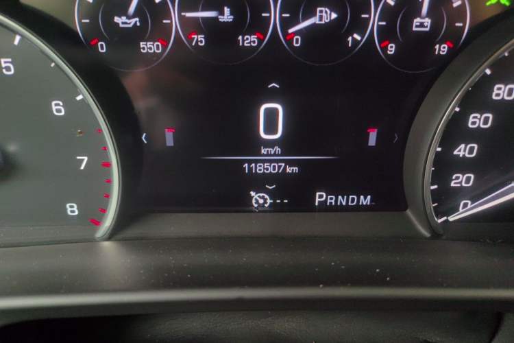 Used Cadillac CT6 2017 28T Elite Model Odometer Close Up