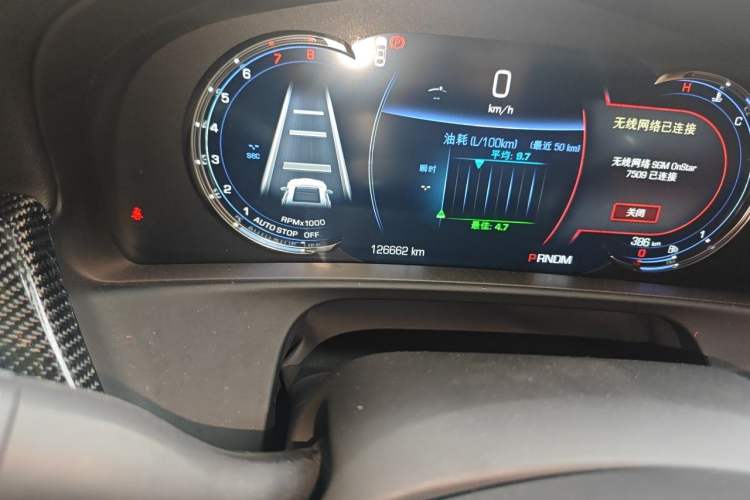 Used Cadillac CT6 2017 28T Premier Model Odometer Close Up