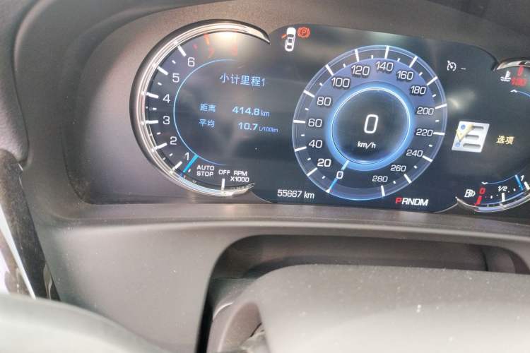 Used Cadillac CT6 2017 28T Luxury Model Odometer Close Up