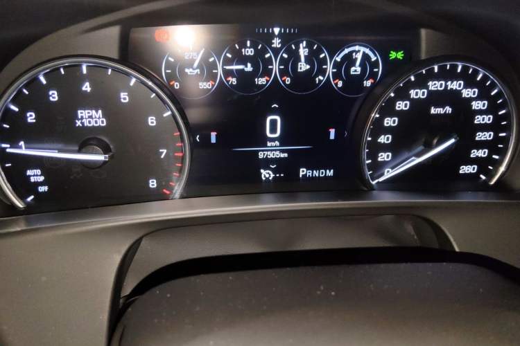 Used Cadillac CT6 2017 28T Elite Model Odometer Close Up