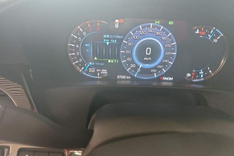 Used Cadillac CT6 2017 28T Platinum Edition Odometer Close Up