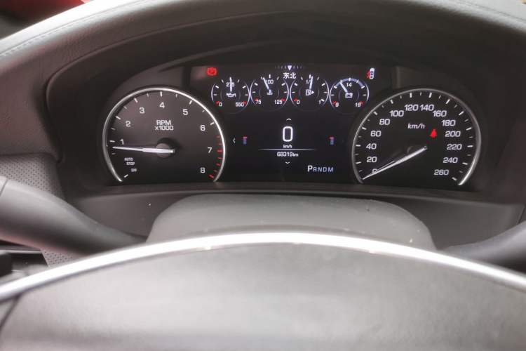 Used Cadillac CT6 2017 28T Elite Model Odometer Close Up