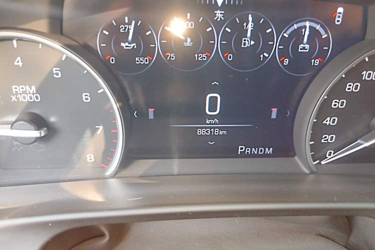 Used Cadillac CT6 2017 28T Elite Model Odometer Close Up