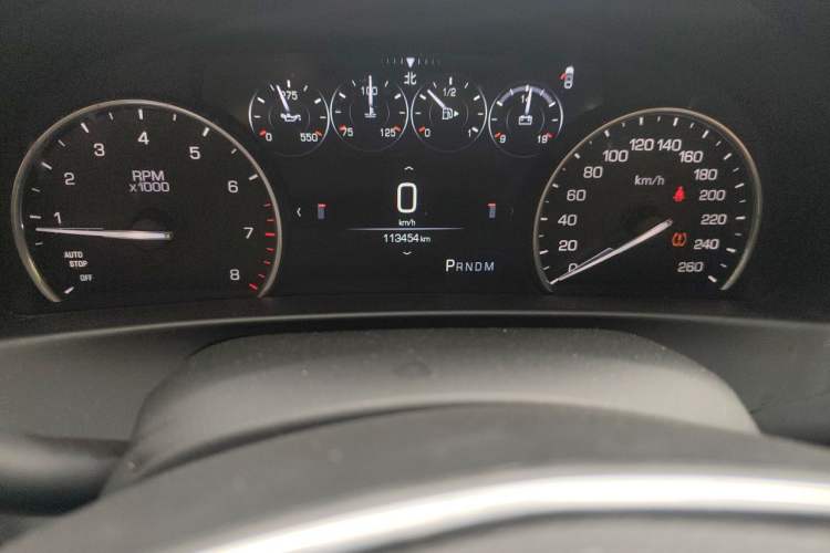 Used Cadillac CT6 2017 28T Elite Model Odometer Close Up